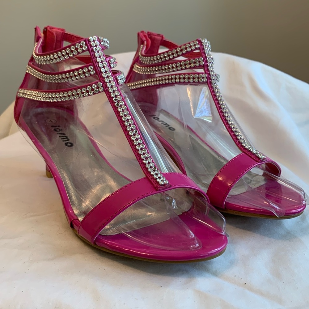 Bubblegum and bling heels